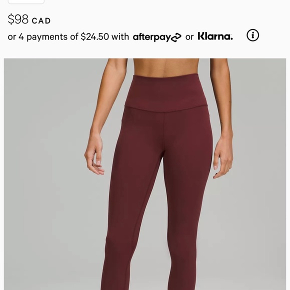 Lululemon Aligns - Picture 3 of 3